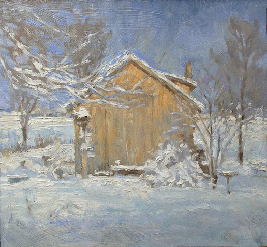 "Winter Studio'' (oil on masonite), by MICHAEL DOYLE