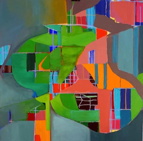 "Destination in Sight'' (acrylic/oil on paper mounted on board), by Susan Blatt, at the New England Collective VII'' show at Galatea Fine Art, Boston, Aug. 3-28.