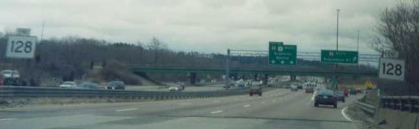 Route 128 in Canton, Mass.