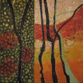 "Side by Side'' (encaustic), by Carol Odell, in the "Almost Miniatures'' show at Francesca Anderson Fine Art, Lexington, Mass., Nov. 17-Jan. 14.