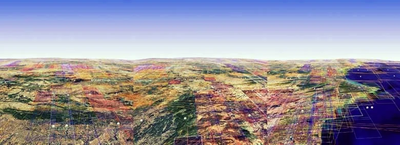 "Lisbon,'' by Gary Duehr, in the show "Inventing 3D Landscapes,'' at the Brickbottom Artists Association, Somerville, Mass., &nbsp;Dec. 1-Jan. 14. The group show focuses on new ways with which artists use dimensionality to explore landscapes -- whet…