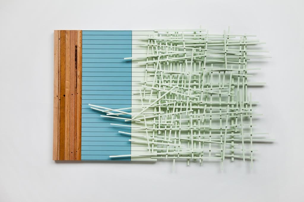 "Reaching Daisy'' (acrylic on ash wood), by Nick Hollibaugh, in his show "Between You and Me,'' at Cade Tompkins Projects, Providence, through Dec. 23.