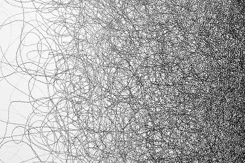 One of Sol Lewitt's "Scribble Wall Drawings''.