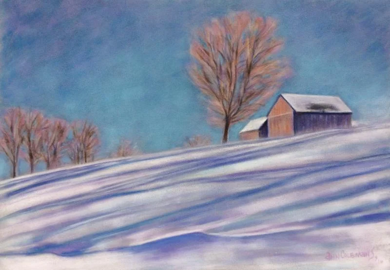 "Windswept'' (pastel), by Ann Coleman, at Ann Coleman Gallery, Wilmington, Vt.
