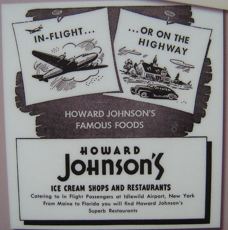 After Howard Johnson got into (over-expanded?) national catering in addition to its famous orange-roofed restaurants and ice-cream shops. Later, it became a major hotel chain. Somehow "Idlewild'' sounds more romantic than John F. Kennedy International Airport.