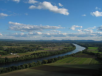A stretch in Massachusetts of the Connecticut River Valley, the most fertile and agriculturally productive area in New England.
