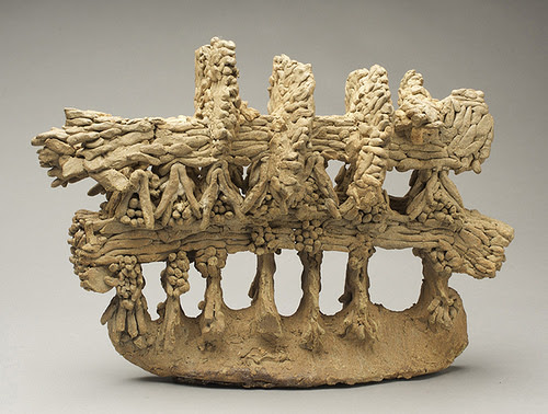 "Untitled'' (unglazed stoneware), by Stanley Rosen, in his show "Holding the Line: Ceramic Sculpture by Stanley Rosen,'' at the Bennington (Vt.) Museum through May 21.