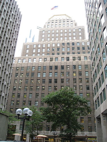 The United Shoe Machinery Building, on Federal Street in Boston's financial district.