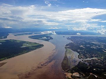 Over Brazil's Amazonia.