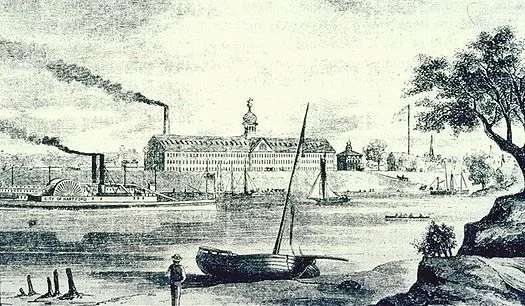 The Colt Armory,&nbsp;in Hartford,&nbsp;in 1857.