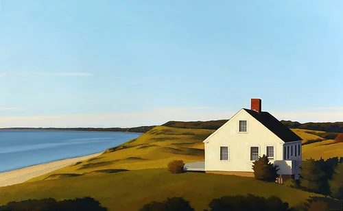 "Hopper's House'' (oil on canvas), by Jim Holland, in the show "Up Close and Personal: 2017 Season,'' at the Heritage Museum and Gardens, Sandwich, Mass., through Oct. 9. The title is an obvious reference to the late long-time Cape Cod summer resident and New York-based painter Edward Hopper.