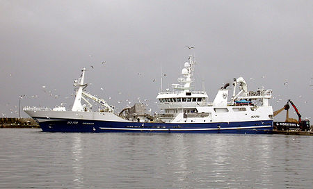 Irish fishing trawler.