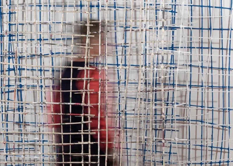 "Summer Palace'' (large suspended sculpture built from latticed panels), by Caroline Bagenal, at Boston Sculptors Gallery, May 10-June 11. Ms, Bagenal explores themes of freedom and confinement, evoking, says the gallery, "exterior and interior worlds.''
