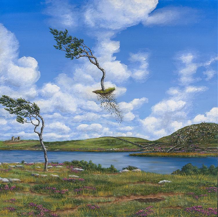 "Irish Uprising'' (oil on cradled panel), by C.J. Lori, in her show "Come Fly With Me','' at Galatea Fine Art, Boston, June 1-30.