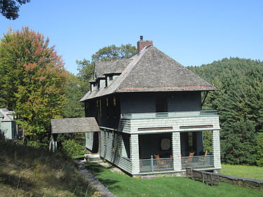 Th Rudyard Kipling House, in Dummerston, Vt., where he lived in 1893-96 and wrote some of his famous works.
