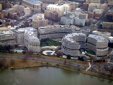 The Watergate complex in Washington, scene of the break-in that led to the downfall of President Nixon.