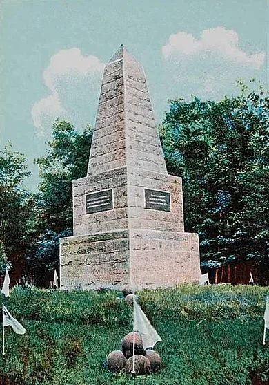Soldiers' Monument, at Togus National Cemetery, Togus, Maine, as it appeared around 1906.