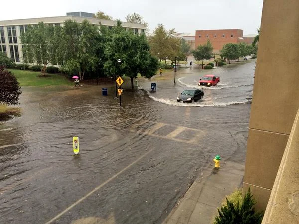 Tidal flooding in Hampton Roads, Va. This has become increasingly common there, and not just during storms.