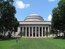 MIT's Building 10 and Great Dome overlooking Killian Court.