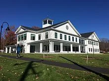 The John Lyons Academic Center on the New England College campus.