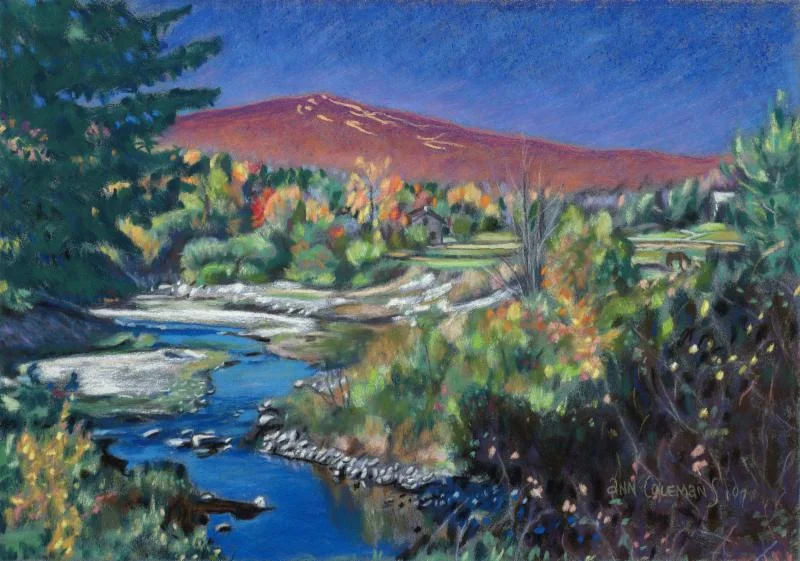 "Deerfield (Vt.) Autumn,'' by Ann Coleman, at Ann Coleman Gallery, Wilmington, Vt.
