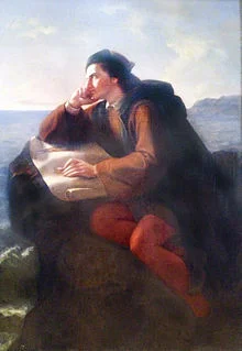 The Inspiration of Christopher Columbus,&nbsp;by José María Obregón, 1856.