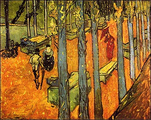 ''Falling Autumn Leaves'' (oil), by Vincent van Gogh.
