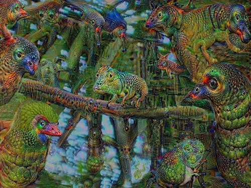 Work by Deirdre Barrett in her show "Exhibition of Digital Dream Art,'' at Darwin's Ltd.,&nbsp; Cambridge, Mass., through Jan. 15. Ms.&nbsp;Barrett, a Harvard professor, psychologist, writer and artist, is primarily known for her research on dreams,…