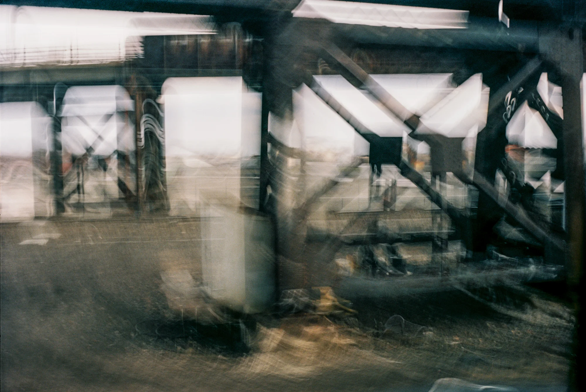 View from a moving train in Newark, N.J., in the "Peripheral Visions'' series of &nbsp;photographer Philip K. Howard, who is also chairman of the nonprofit reform organization Common Good (comongood.org) and a New York-based lawyer and civic leader.…