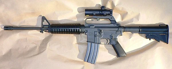 A Colt AR-15 semi-automatic rifle, the kind of weapon used in the Lakeland, Fla., attack that killed 17 people at a high school.