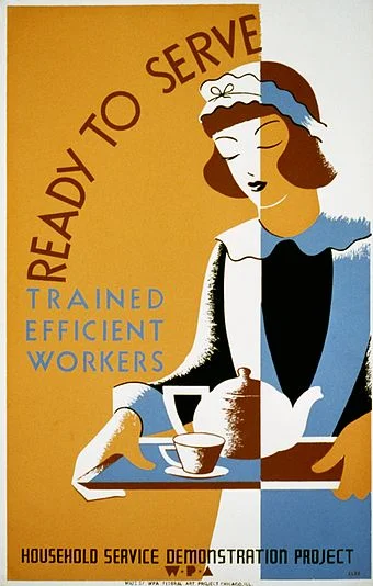Not always? WPA poster from the Great Depression.