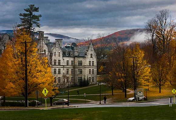 Morgan Hall, at Williams College, in Williamstown, Mass. See the Berkshires in the background. Williamstown has two important museums, among its other beauties -- the Williams College Museum of Art and the Clark Art Institute. The famed songwriter C…