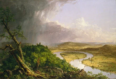 "The Oxbow'' of the Connecticut River, by Thomas Cole (1836).