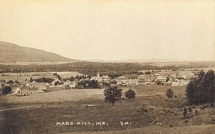 Mars Hill, in northern Maine, circa 1915.