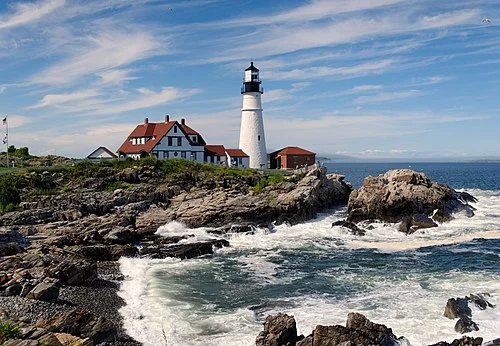 Portland Head Light, Cape Elizabeth, Maine.