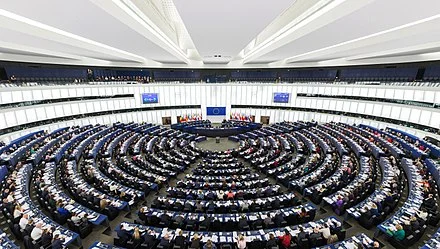 The European Parliament, in Strasbourg, France.
