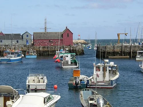 Rockport Harbor.&nbsp; The red building is "Motif #1''.