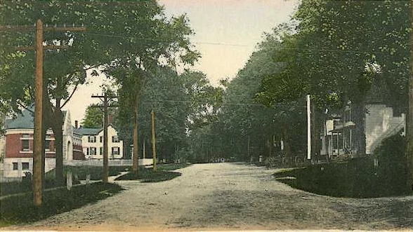 Main Street in Warner, N.H. about 1908.