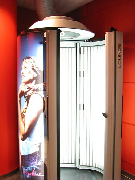 A tanning booth.