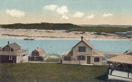 View of Ipswich dunes, circa 1920.