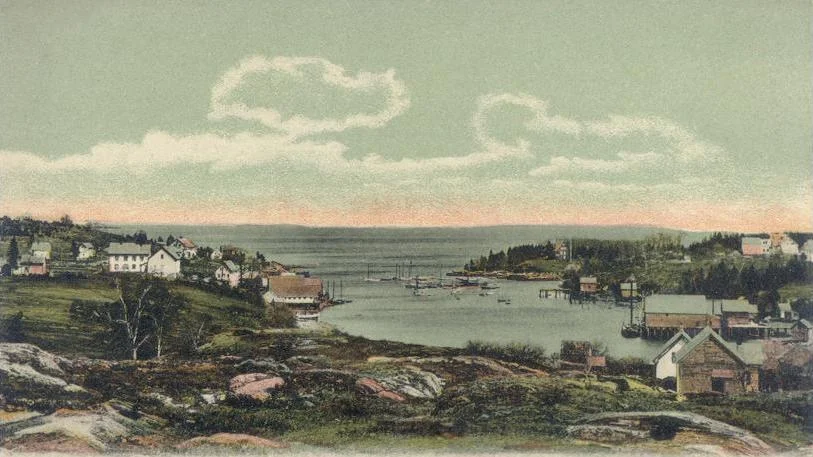 New Harbor, Bristol, Maine, about 1905.