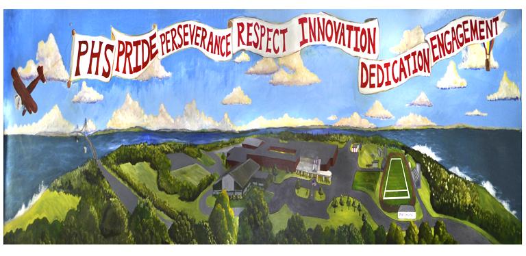 Student-created mural at Portsmouth High School.