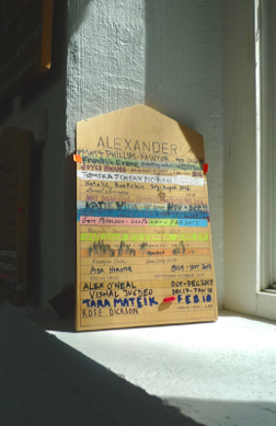 A tombstone in Alexander studio.