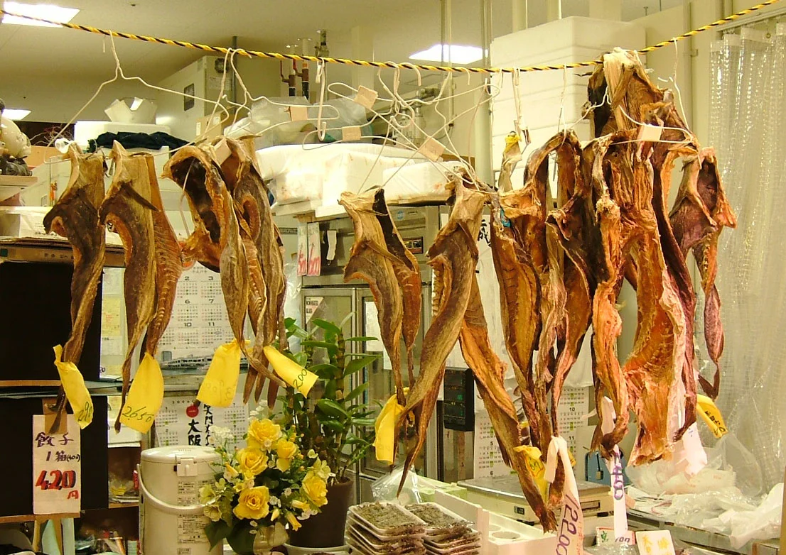 Preserved codfish.