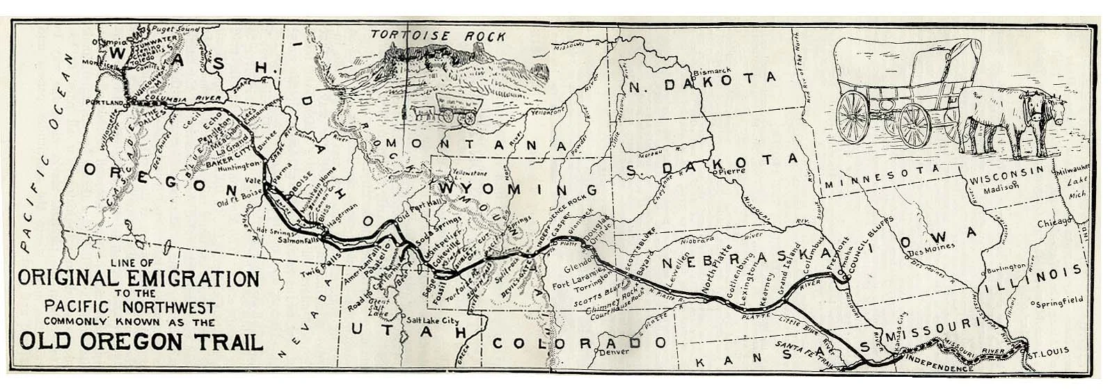 Note Independence near the border with Kansas.