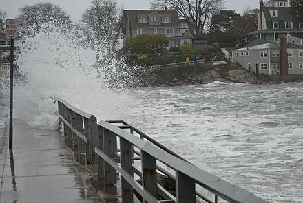 Flooding in Marblehead, Mass., during Super Storm Sandy on Oct. 29, 2012.