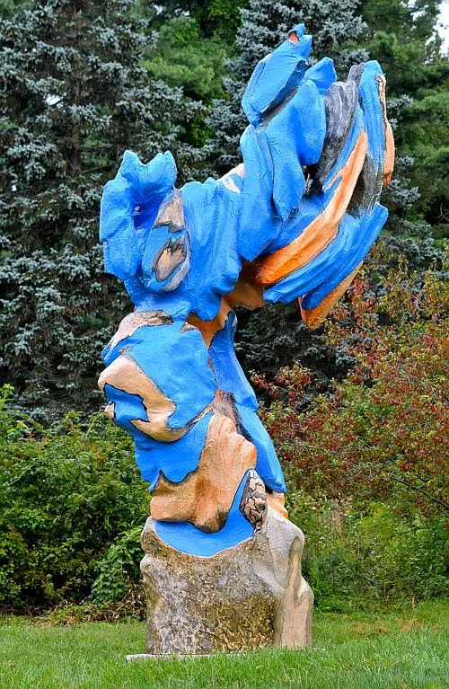 “Longing for Mountains’’ (mixed media), by Andy Moerlein, at Boston Sculptors Gallery.