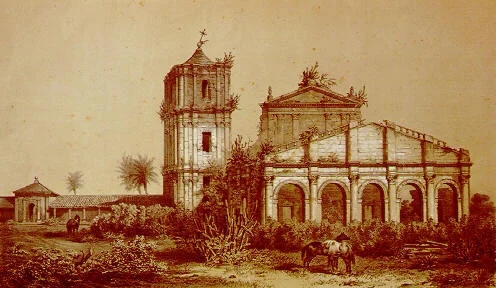 Ruins of the church at São Miguel das Missões, Rio Grande do Sul, Brazil, one of the missions that ministered to the Guarani tribe.