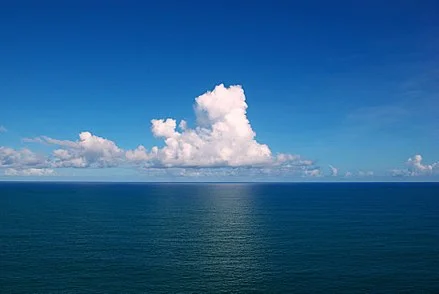 Over the Atlantic.