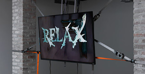 Still from Theodore Darst’s “This Machine Makes Fascists,’’ in the show “False Flag: The Space Between Paranoia and Reason,’’ at Franklin Street Works, Stamford, Conn., through Jan. 6.